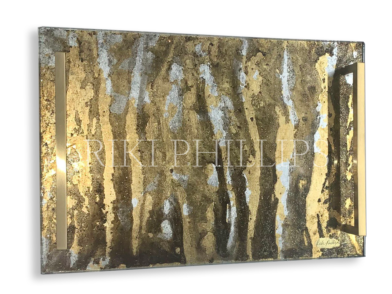 Golden Zebra – Riki Phillips Glass Art