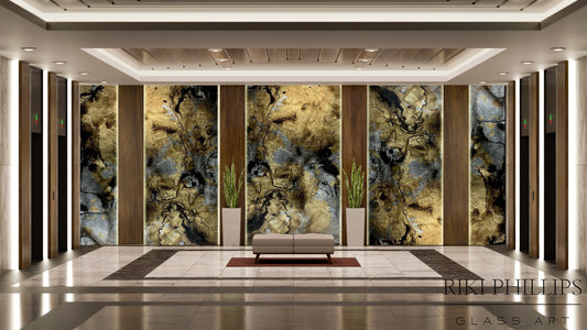 Feature wall, lobby